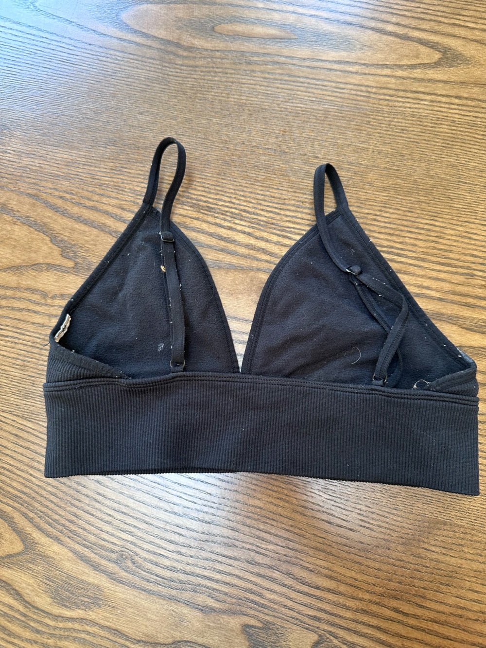 Abercrombie & Fitch Black Ribbed Bralette - Picture 2 of 3
